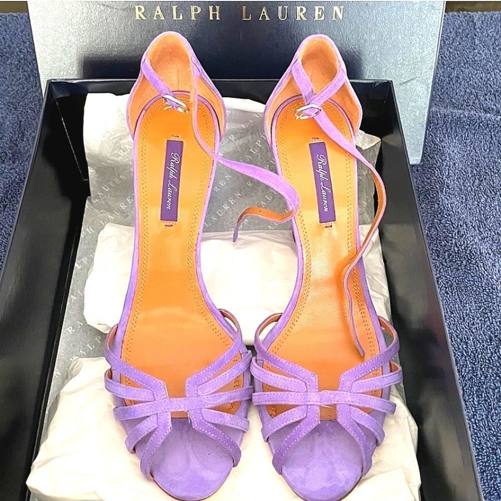 Ralph Lauren Purple Label Purple Heels Sophisticated Style